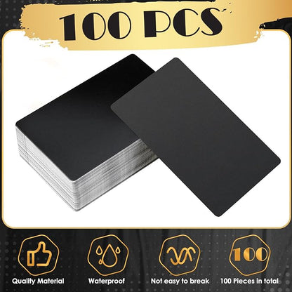 weparmeety 100 Pcs Metal Engraving Blanks Aluminum Sheet Laser Engraving - Image 3