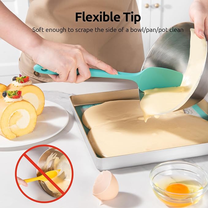 U-Taste Silicone Baking Spatula Set: 600ºF High Heat Resistant, Food Grade - Image 4