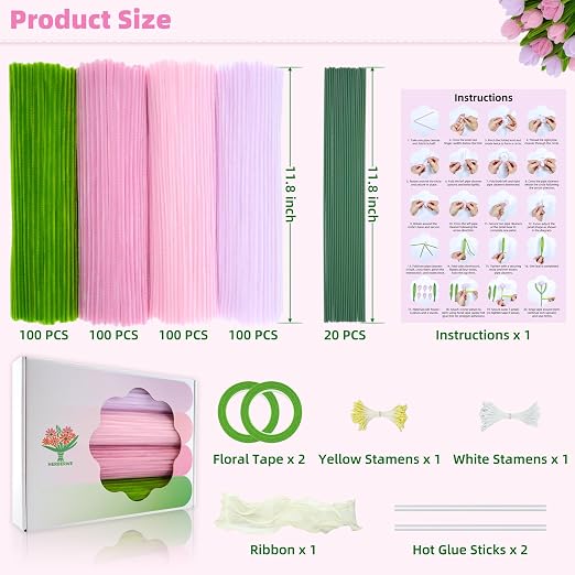 400 Pcs Pipe Cleaners Craft - Image 2