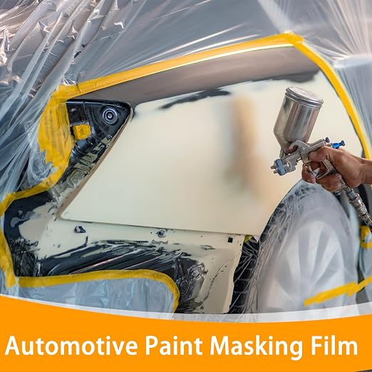 Pre-Taped Masking Film for Painting 59inx65ft Plastic Painters Sheeting Tape - Image 5