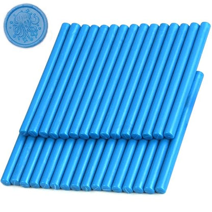 Bright Blue Wax Seal Sticks, HOSEALING Glue Gun Wax Seal Sticks by HOSEALING