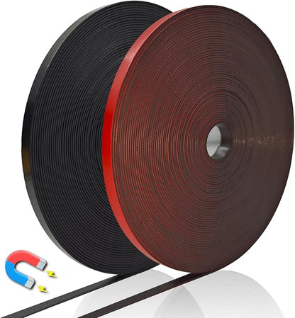 Magnetic Tape Roll Thin Strip, 1/5 Inch x 33 Feet Magnet Tape Line by Magrooyar