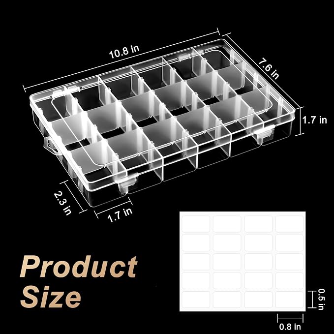 18 Grids Large Plastic Organizer Box - Image 2