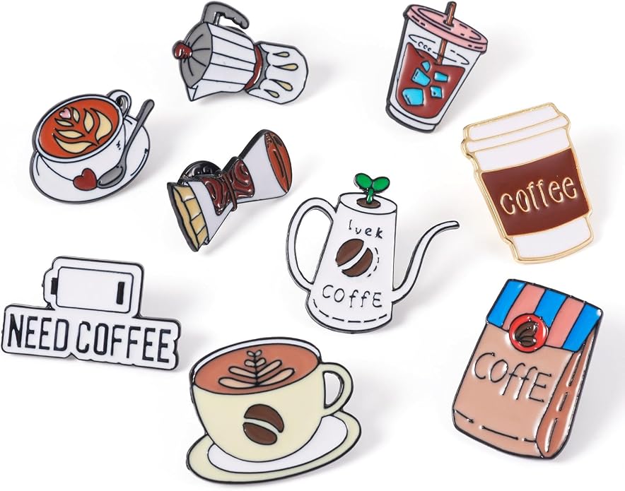 Mixed Enamel Pins for Backpacks, Beadthoven Cute Enamel Brooch Pins Set - Image 6