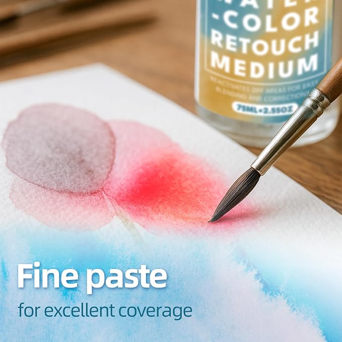 Falling in Art Professional Artist Retouching Varnish, Watercolor Retouch Medium - Image 2