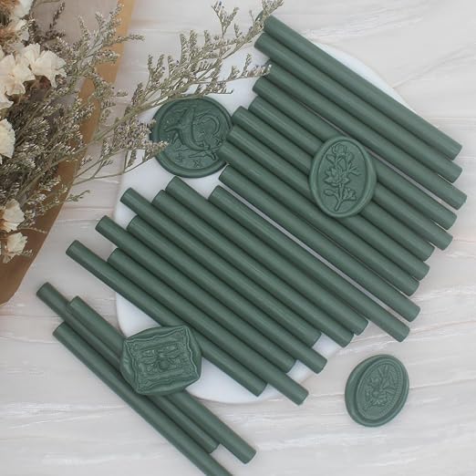 52pcs Olive Green Wax Sealing Sticks, Andotopee Glue Gun Wax Seal Sticks - Image 8