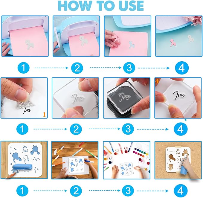 ORIGACH Iris Layering Stencil Stamp and Die Set - Image 4