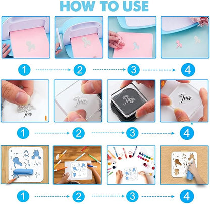 ORIGACH Iris Layering Stencil Stamp and Die Set - Image 4