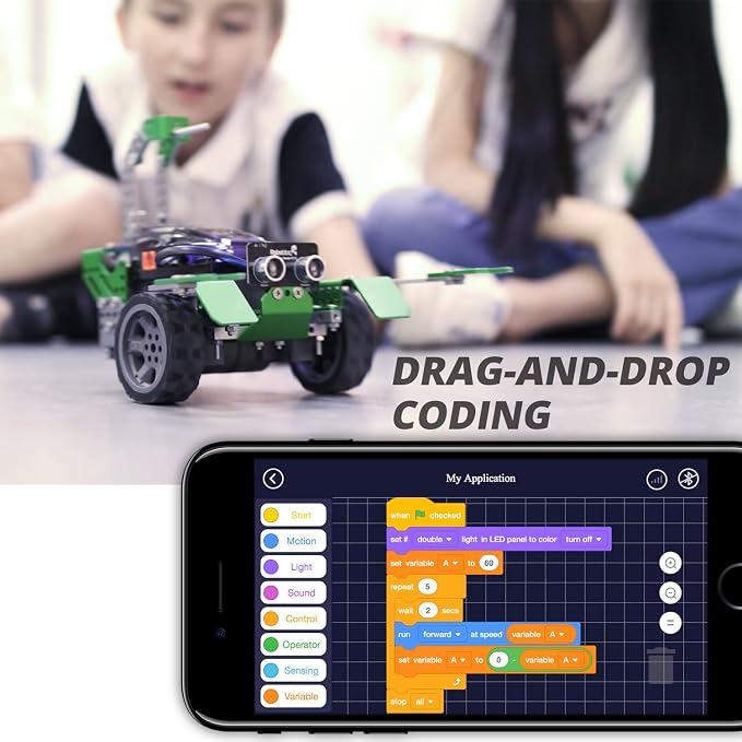 Robobloq Qoopers 6 in 1 Programming Robot Building Kit - Image 9