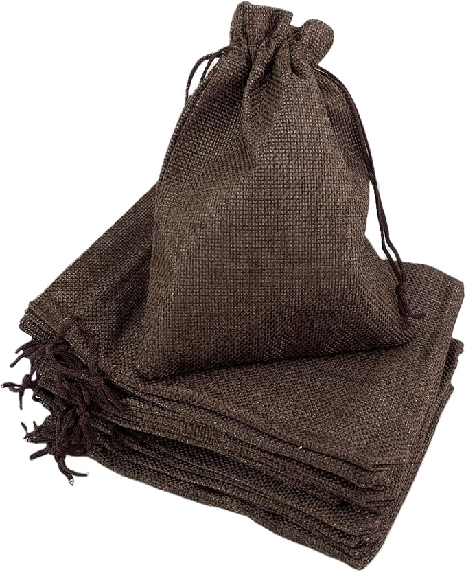 Palmhomee Pack of 25 Burlap Gift Bags by Palmhomee