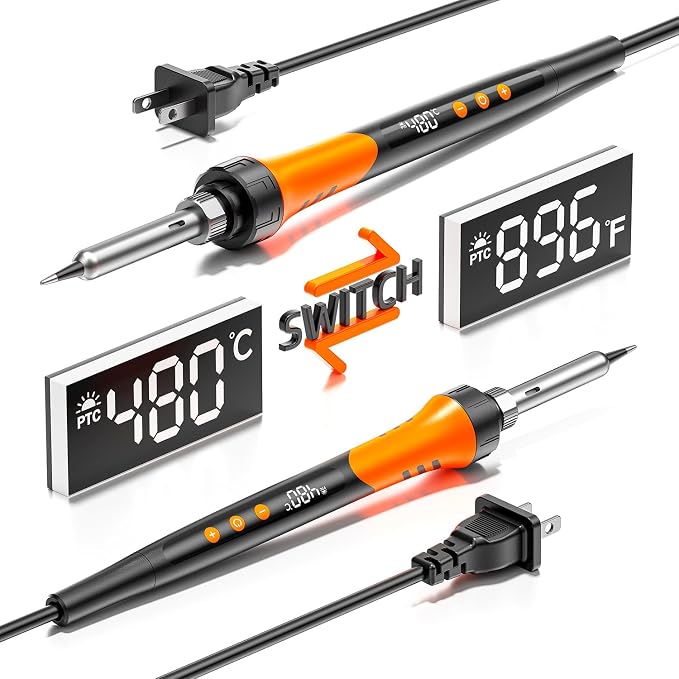 90W 110V LCD Soldering Iron, Soldering Iron Kit, 10-in-1 Soldering gun Tool - Image 2