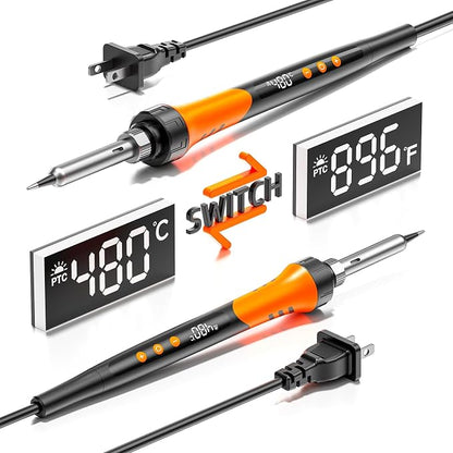 90W 110V LCD Soldering Iron, Soldering Iron Kit, 10-in-1 Soldering gun Tool - Image 2