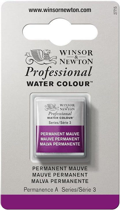 Winsor & Newton Professional Water Colour Paint, Half Pan, Permanent Mauve by WinsorNewton