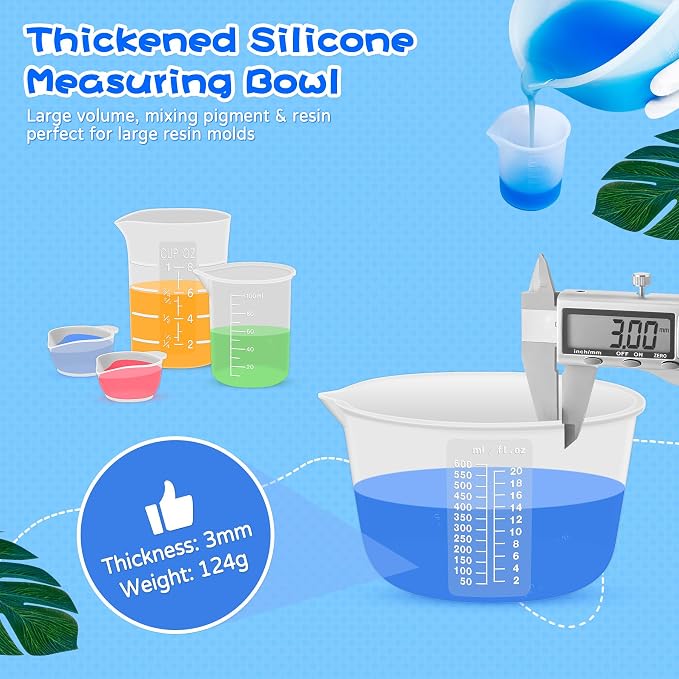 Silicone Resin Mixing Measuring Cups - Image 4