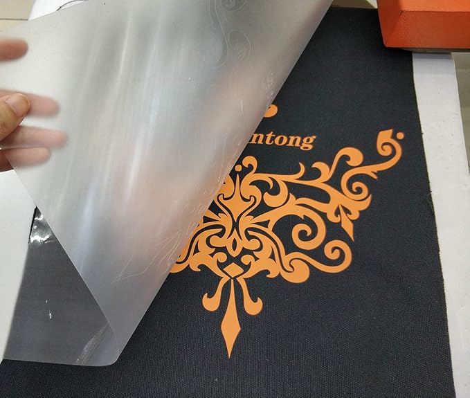 guangyintong Heat Transfer Vinyl Orange HTV Rolls, Matte Surface Orange HTV - Image 7