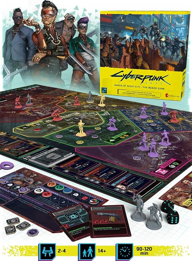 CMON Cyberpunk 2077: Gangs of Night City Board Game - Image 3