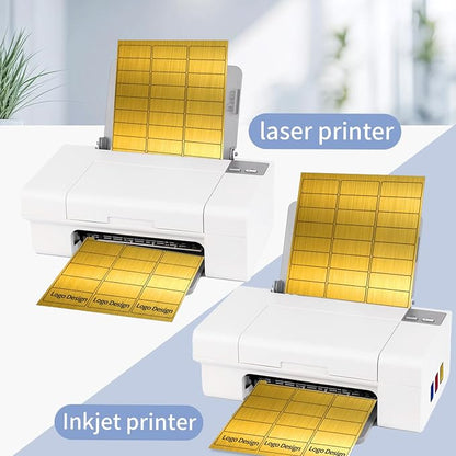 1" x 2-5/8" Address Labels- Gold Shipping Labels Stickers/Mailing Labe Stickers - Image 3