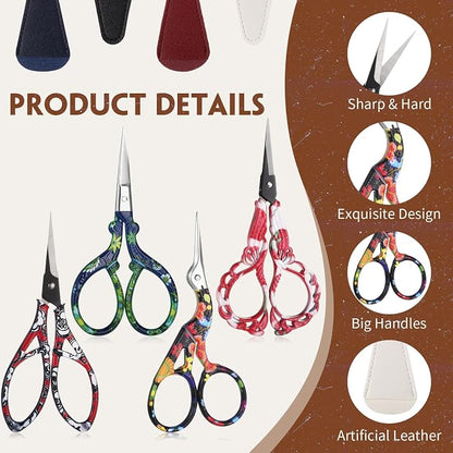 Zhehao 4 Pcs Sewing Embroidery Scissors - Image 4