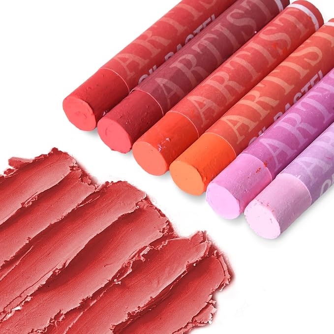 qianshan Soft Oil Pastels Set of 12 Colors, Non Toxic, Soft Texture Vibrant and - Image 3