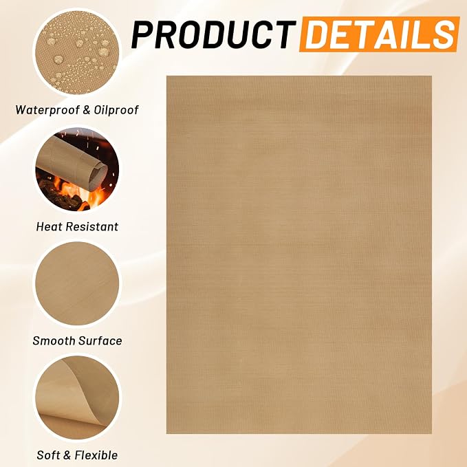 Svaldo Teflon Sheets for Heat Press, 10 Pack, 16x20 Heat Press Paper for T - Image 3