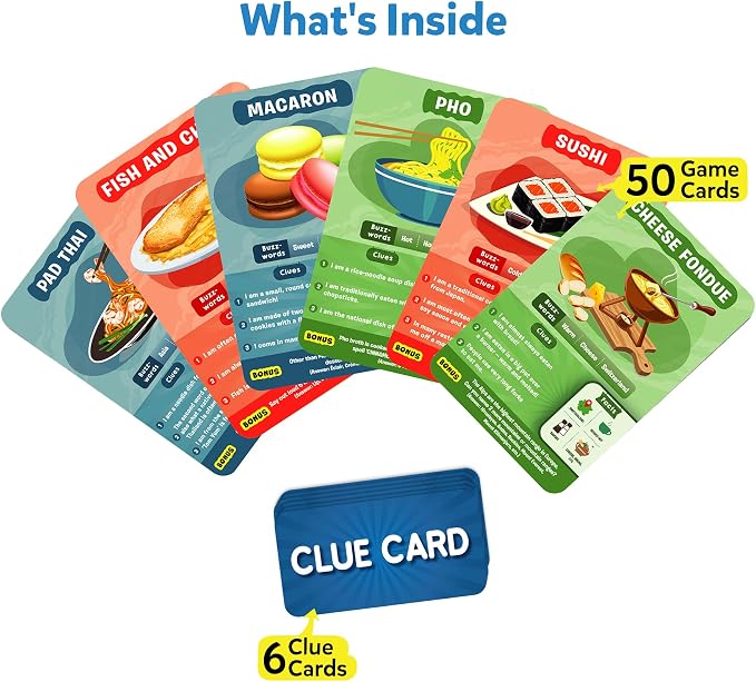Skillmatics Guess in 10 Foods Around The World, Card Game - Image 2