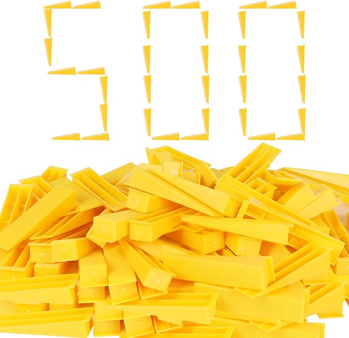 500 Pcs Reusable Leveling Wedges, Reusable Tile Leveling System Wedges by Jauyas