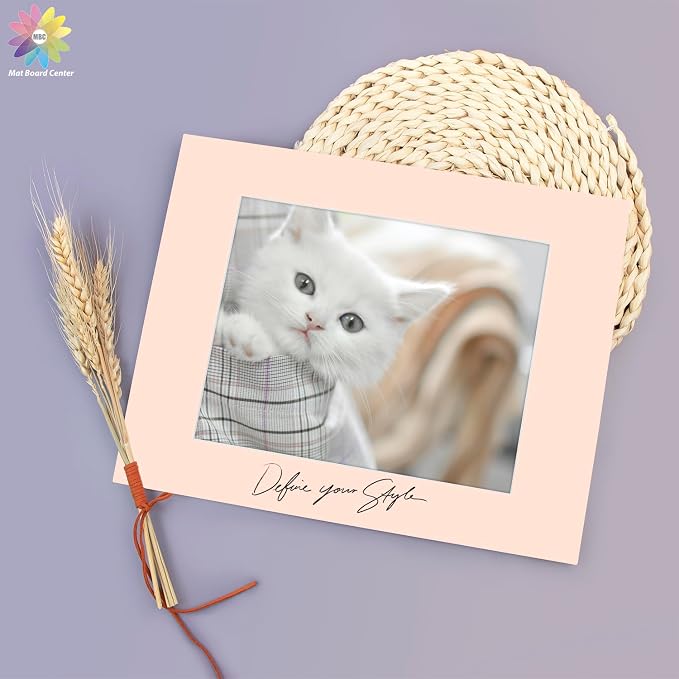 Mat Board Center, 11x14 for 8x10 Mix Color Picture Mat Sets - Image 7