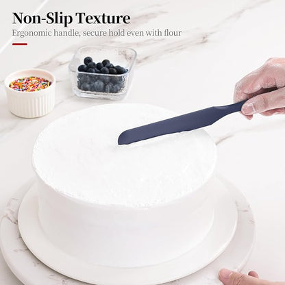 600ºF Heat Resistant Spatulas, High Heat Food Safe Semless Kitchen Silicone - Image 8