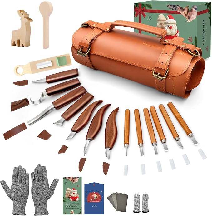 COZYGIFT Wood Carving Kit for Adults & Beginners by COZYGIFT