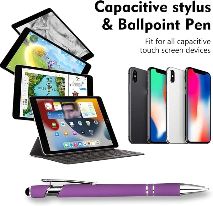 12 PCS 2 in 1 Stylus Ballpoint Pen - Image 3