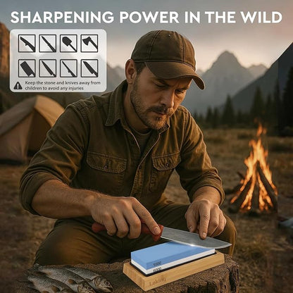 Leking Professional Knife Sharpener & Sharpening Stone Set: 1000/6000 Grit - Image 7