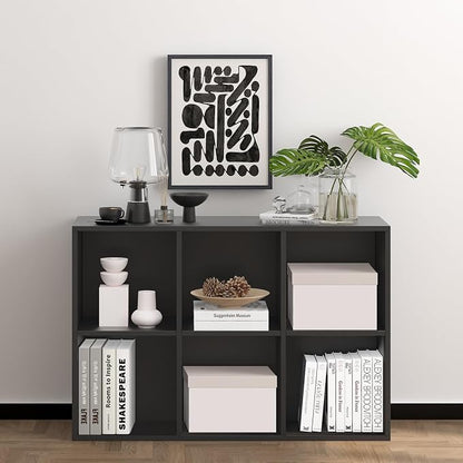 Wooden 6 Cube Storage Organizer - Image 4