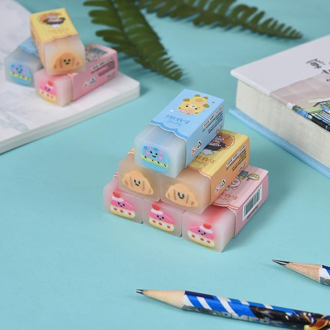 18 Pack Dessert Erasers for Kids, Kawaii for Students, Jelly for School - Image 5