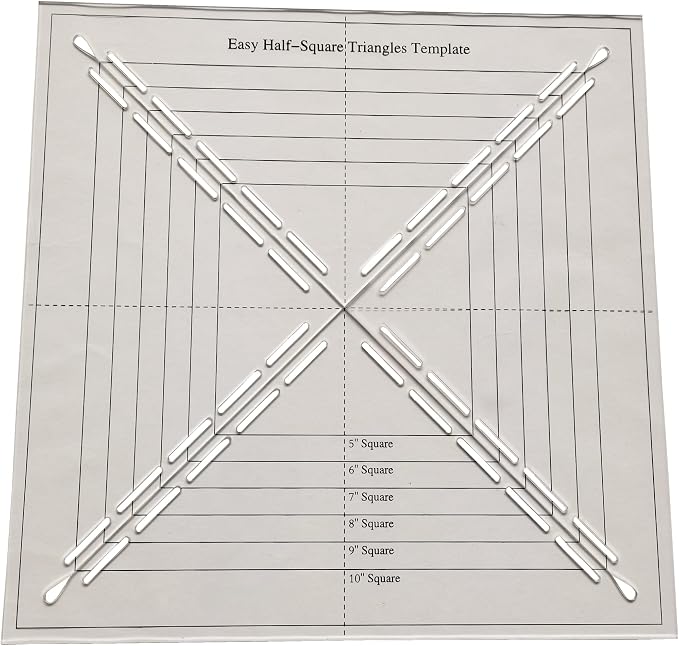 HONEYSEW Easy Half-Square Triangles Template Ruler - Image 4