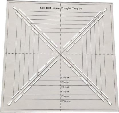 HONEYSEW Easy Half-Square Triangles Template Ruler - Image 4