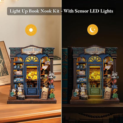 Fsolis Book Nook Kit, DIY Miniature Scene House Kit - Image 5