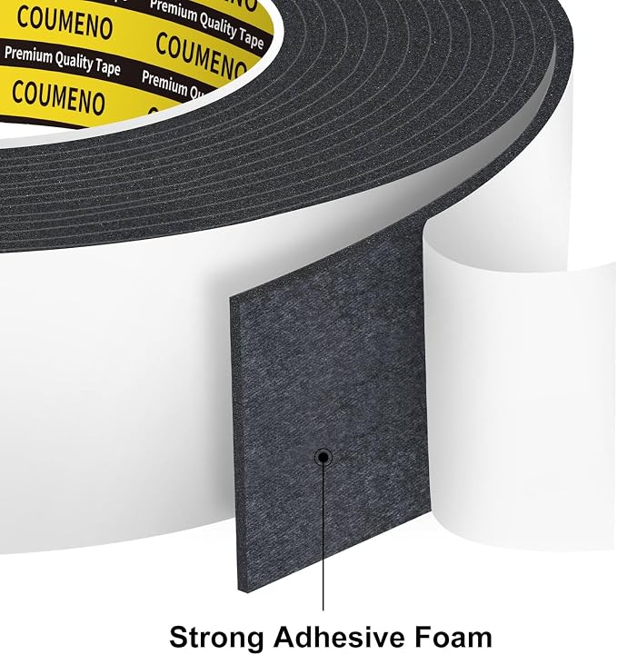 EVA Single-Sided Foam Tape, Single-Sided Sealing Strip Foam Pad Sponge Tape - Image 4