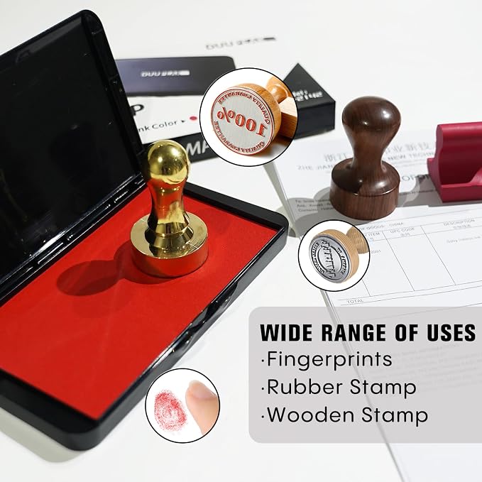 Large Ink Pad for Stamps, 6.14"×3.38" Stamp Pad, Ink Pad for Office, - Image 4