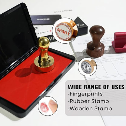Large Ink Pad for Stamps, 6.14"×3.38" Stamp Pad, Ink Pad for Office, - Image 4