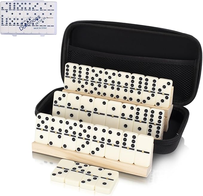Double 6 Dominos Set for Adults, Durable 28 Tiles Dominos by Unknown