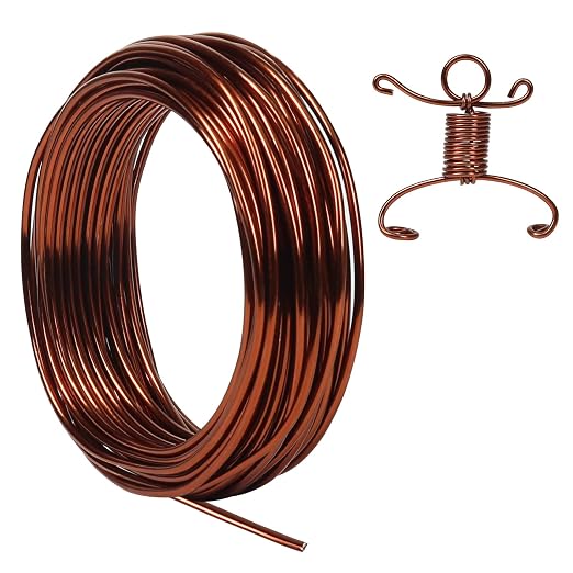 Tenn Well 9 Gauge Aluminum Wire, 50 Feet 3mm Bendable Craft Wire by TennWell