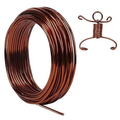 Tenn Well 9 Gauge Aluminum Wire, 50 Feet 3mm Bendable Craft Wire by TennWell