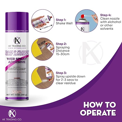 AK TRADING CO. Professional Quality General Multipurpose Spray Adhesive - Image 3