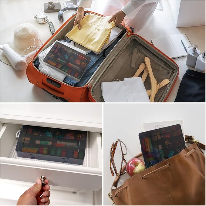Large 24 Grids Plastic Organizer Box Adjustable Dividers, Art DIY Crafts - Image 6