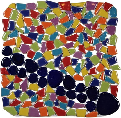 Ceramic Mosaic Tiles for Crafts & Art Projects 200 Grams Vibrant Colors Pieces - Image 11