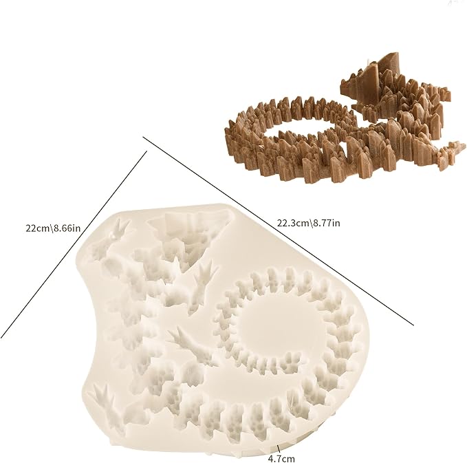 Diamond Dragon 3D Animal Dinosaur Mold - Image 3