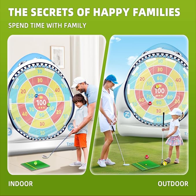 Inflatable Golf Game Set, Outdoor & Beach Golf, Party Darts and Indoor Darts - Image 4