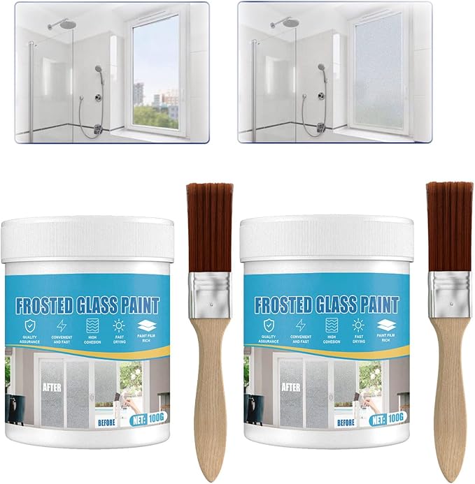 Frosted Glass Paint, Door and Window Shading, UV Resistant, Waterproof by MQSHUHENMY