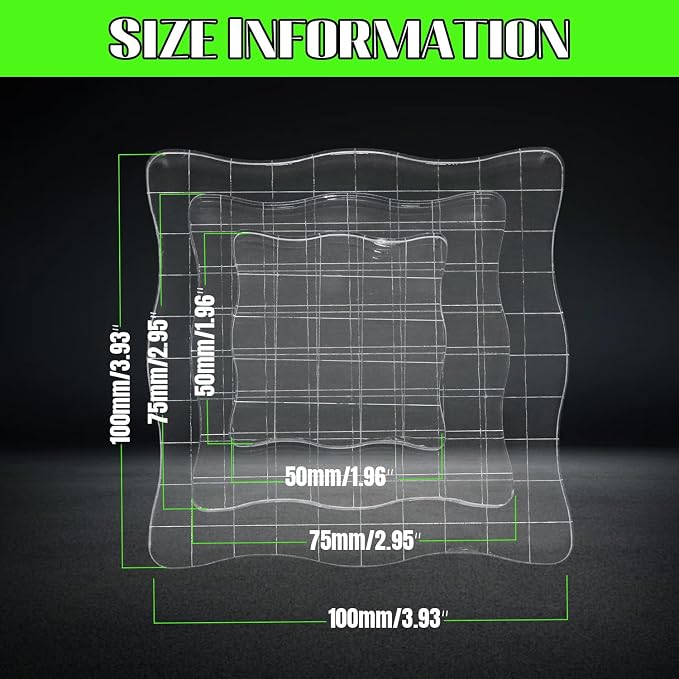 3Pcs Wave-Like Acrylic Blocks Set - Image 2