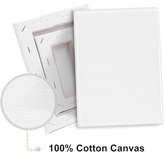 4 Packs Stretched Canvases for Painting - Image 2